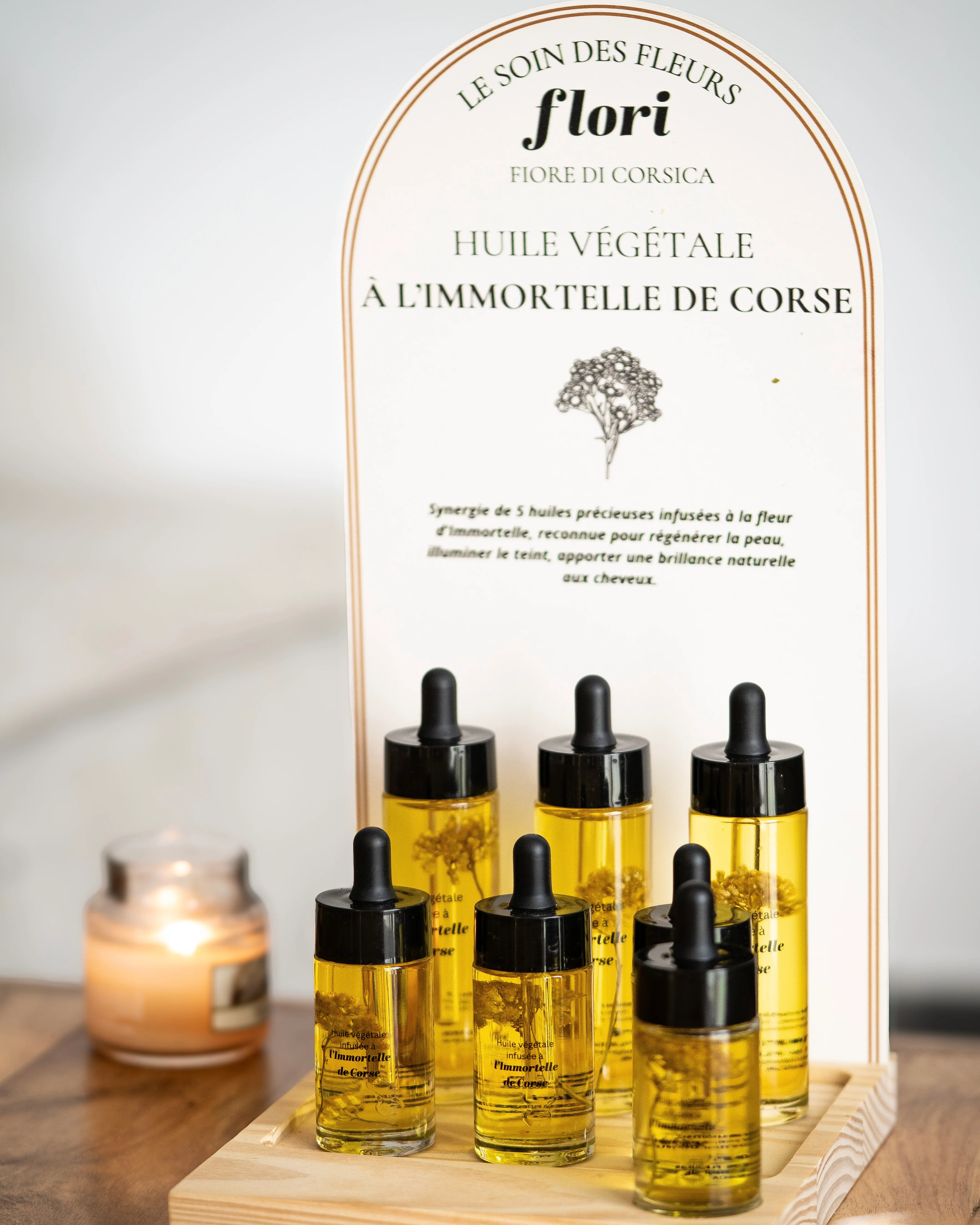 Huile infusée à l'Immortelle - Flori le soin des fleurs 50ml 🌼 - Image 2